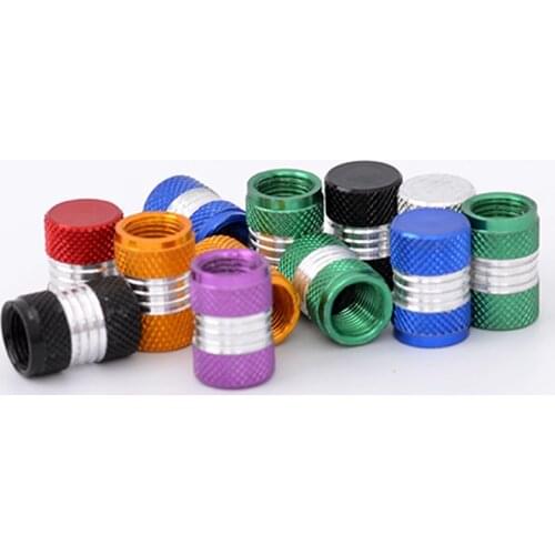 4pcs Bicycle Wheel Tire Covered Valve Cap Tyre Bike Air Valve Caps Bicycle Accessories Aluminium Alloy Cnc American Valve Car