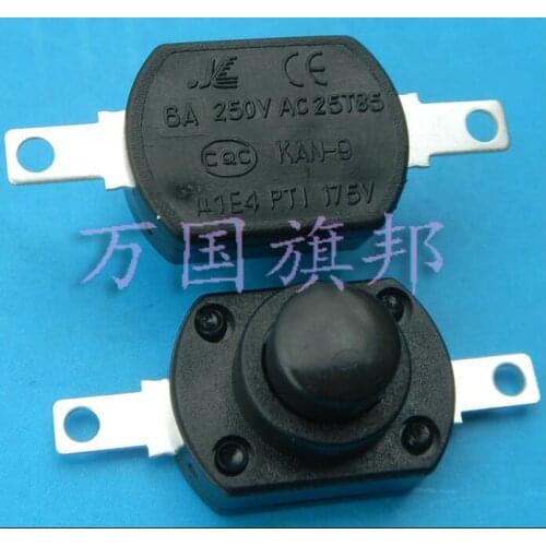 50pcs 6A 250VAC self-locking table lamp switch / push button switch