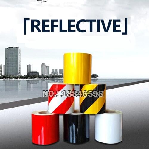 5cmWx30mLReflective Tape Film Stickers Safety Warning Conspicuity Reflective Adhesive Tape Road Traffic Reflection Warning Tap