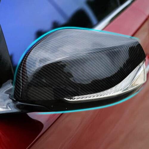 Carbon fiber exterior Accessories for infiniti Q50 Q70L front outer door rear view rearview mirror decorative cover sticker trim