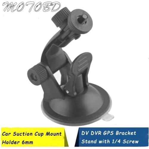 Car Suction Cup Mount Holder Car Camera DV DVR Tachograph Bracket Stand with 1/4 Standard Screw 6MM for Sports DV DVR GPS holder