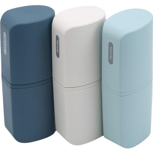 Toiletry Cup Portable Travel Toothbrush Cup Storage Box Three In One Fashion Multifunctional Practical Toilet Cup