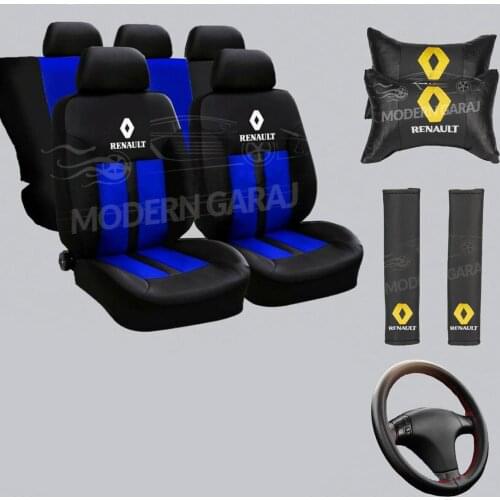 Renault Seat Cover for Renault clio megane laguna fluence symbol neck cushion Renault Belt Renault Columned Steering Wheel Cover