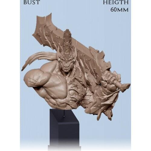 New Unassembled 1/10 60mm ancient fantasy warrior with sword bust (NO BASE ) Resin Figure Unpainted Model Kit