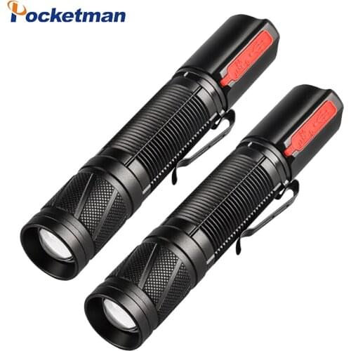 5000LM Ultra Bright LED Flashlight XHP50 LED lamp bead Zoom Torch 5 lighting modes Multi-function USB charging Waterproof Light