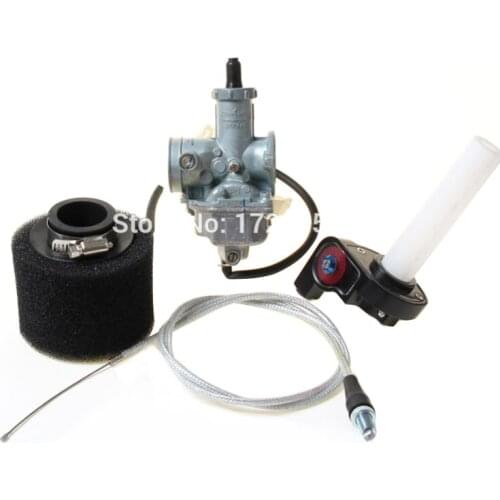 KEIHI 30mm PZ30 Carburetor hand choke + Visiable Transparent Throttle +throttle Cable irbis + Air Filter set FOR KEIHI
