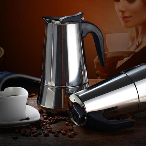 Stainless Steel 2/4/6/9/12 Cups Moka Coffee Maker Pot Mocha Espresso Latte Stovetop Filter Coffee Pot For Kitchen Cocina Tools