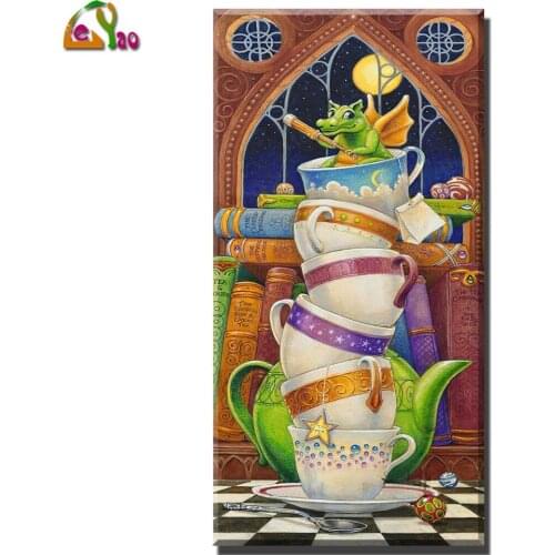 Dinosaur Cartoon Full square Round Drill 5D DIY Diamond painting diamond embroidery full mosaic Cross Stitch Kits Large size