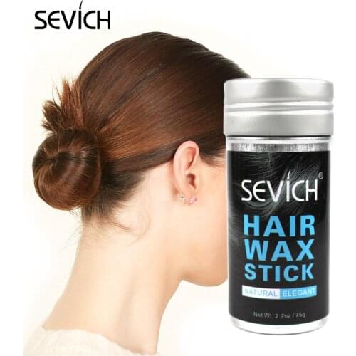 Head Hair Edge Control Solid Wax Oil Stick Styling Texturizing Dry Non-stick Natural Unisex Non Greasy Beauty Tool 75g TSLM1