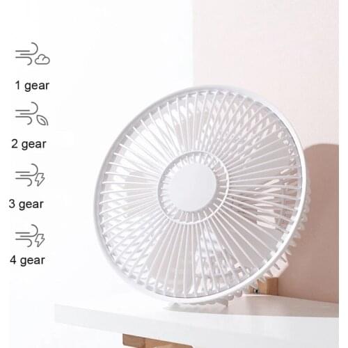 2021 New 8000mAh Rechargeable Portable Camping Fan With Remote Control USB Desktop Fan Air Cooler For Office Household Traveling
