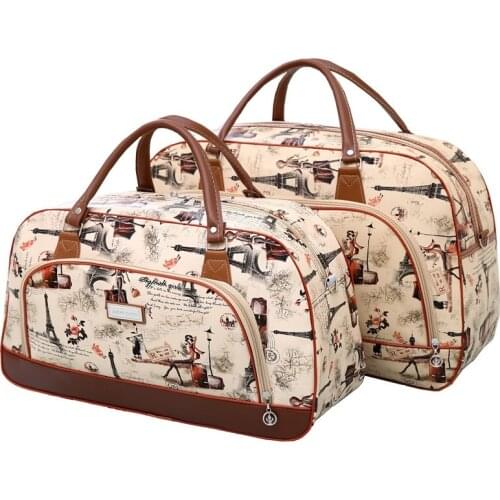 2019 New Brand Travel Bag Waterproof PU Leather Handbag Women/Men Print Travel Bags Luggage Feminina Duffle Bag