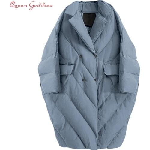 Winter New Fashion Women Long Down Jacket Warm Coat Oversize Outwear Plus size Female Thicken Parkas