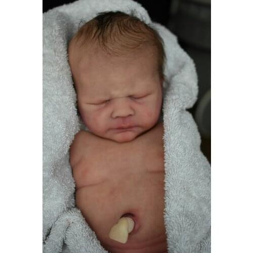 NPK 17inch Reborn Doll Kit Kovu Premie Size Sleeping Baby Unifinished Blank Doll Parts