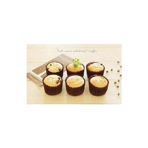 Open size 4cm bread cups Brown Paper Cupcake Muffin Choclate Baking Liners