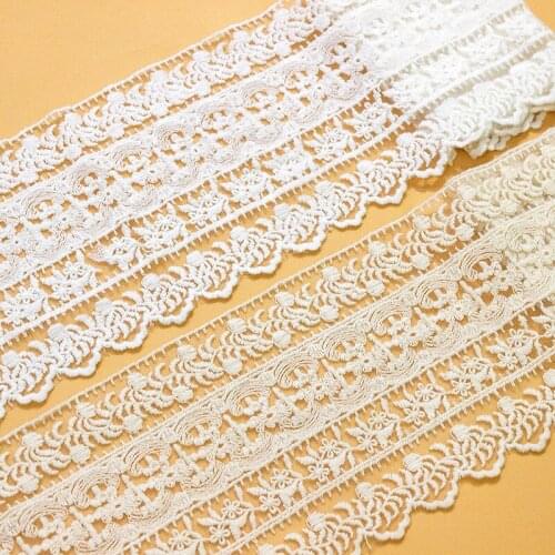 2Yds/lot Width 13CM New Product Nylon Net Yarn Lace Dress Embroidered Clothing Apparel Lace Fabric AC13