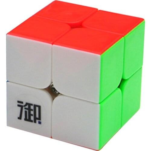 Yumo Yuehun Magic Cube 2x2 Kung Fu Cube Puzzle Toys for Competition Challenge Colorful Stickerless Version