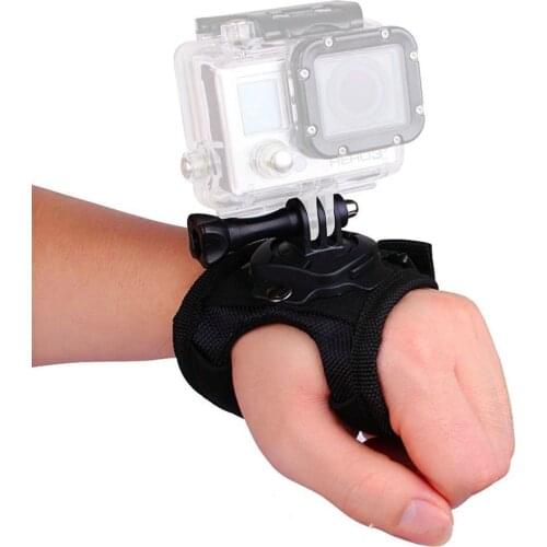 360 Degree Rotation Hand Wrist Strap Mount holder for Gopro Hero 7 5 6 4 Session Xiaomi Yi 4K SJCAM SJ6 Eken h9 Go Pro Accessory