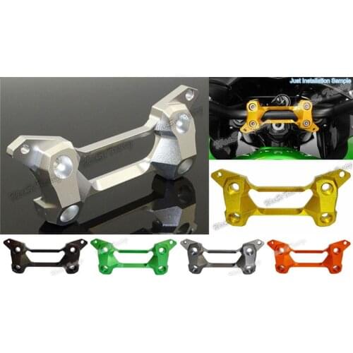 Waase Motorcycle Handlebar Fat Bar Riser Clamp Top Cover Support For Kawasaki VERSYS 650 KLE650 2013 2014 2015 2016 2017 2018 2019