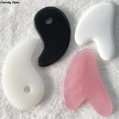 1pc Heart Shape SPA Massage Beeswax Gua sha Scraping Massage Scraper Face Massager Acupuncture Guasha Board Massager for face