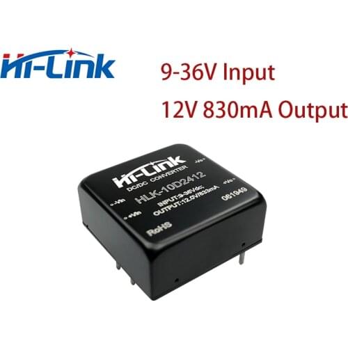 10pcs/lot Hi Link 10W 12V 830mA Output stepdown module dc dc converter HLK-10D2412 Accept Logo Customized