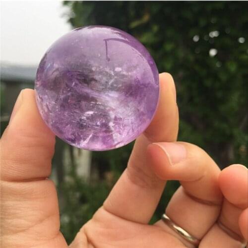 100% natural stone and mineral purple amethyst quartz ball reiki healing crystals gemstone sphere as gift for home decoration