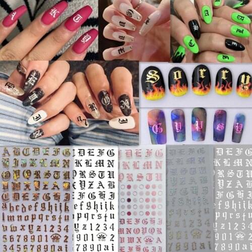 12pcs Valentines Manicure Love Letter Flower Sliders for Nails Inscriptions Nail Art Decoration Water Sticker Tips