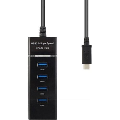 4port USB 3.1 Type-c HUB USB C Adapter with 4 USB 3.0 Ports 5Gbps For MacBook Pro 2018/2017 Galaxy S9/S8 and More