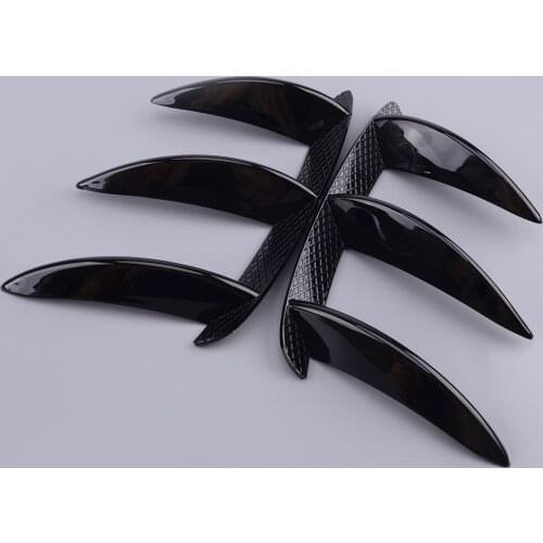 ABS Car Rear Bumper Splitter Canard Wing Fins Decoration Trim Cover Moulding fit for Mercedes-Benz A-class W176 A200 A260