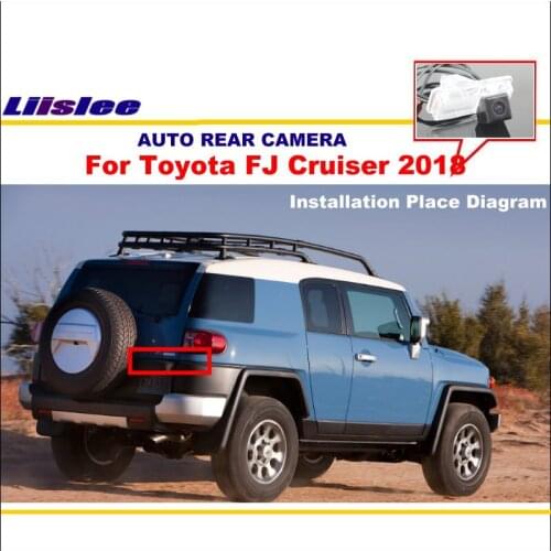 Liislee Car Rear View Reverse Camera For Toyota FJ Cruiser 2018 Parking Back up Camera HD CCD License Plate Light Night Vision