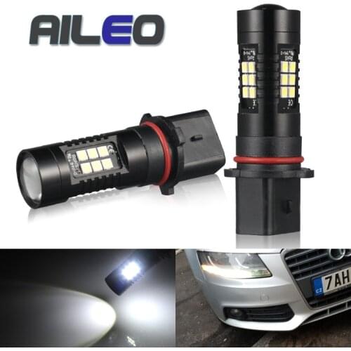 AILEO Auto P13W LED Error Free Canbus 21SMD-3030 SH24W LED PSX26W Bulbs For Audi A4 Q5 Daytime Running Lights Red White Yellow