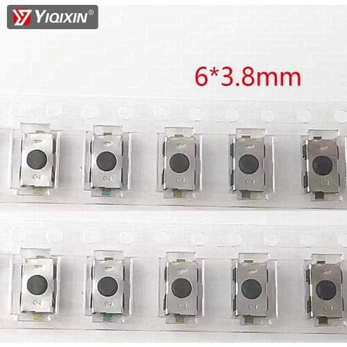 YIQIXIN 2Pcs/Lot Car Remote Control Key Touch Switches Buttons Touch Key Component Package For Peugeot Citroen Opel Size 6*3.8mm