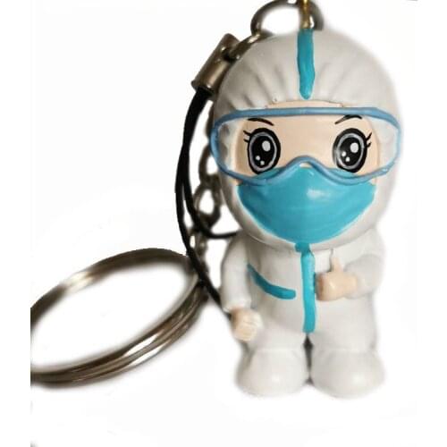 Cartoon Souvenir Nurse Keyring Thanksgiving Present Cute Resin Gift Toy For Baby Pendant Keychain Hook