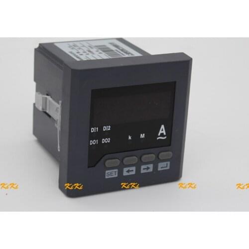 Black 80*80mm 0-5A amperemeter digital intelligent AC ampere meter with RS485 communication Modbus-RTU protocol current meter