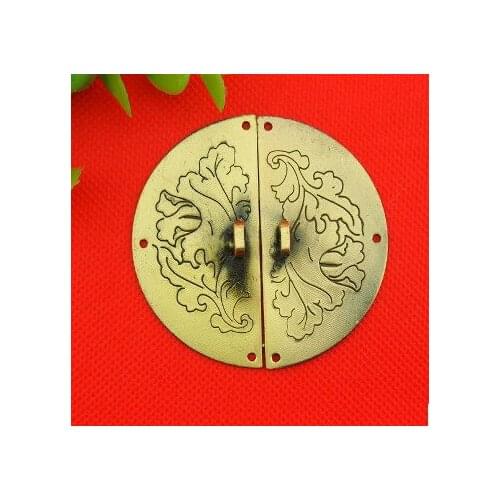 Hardware Packing box parts round buckle classic box buckle iron material 60*60mm