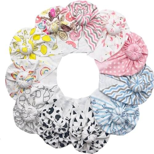 Baby Hats For Boys&Girls Infant Lovely Round Ball Hats Baby Bonnet Beanie Turban Head Accessories Kids Gifts Accessories