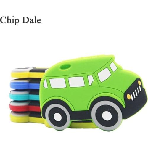 Chip Dale 1PCS BPA Free Car Teether Baby Molar Stick Food Grade Silicone Baby Teethers for Newborn Baby Nursing Gift