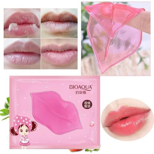 1PC Lip Gel Mask Crystal Collagen Moisturizing Lip Facial Mask Hydrating Repair Remove Lines Blemishes Lighten Lip Skin Care