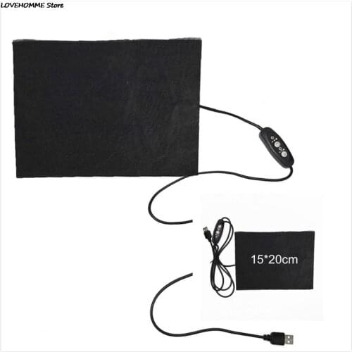 5V Carbon Fiber Heating Pad Hand Warmer USB Heating Film Electric Winter Infrared Fever Heat Mat