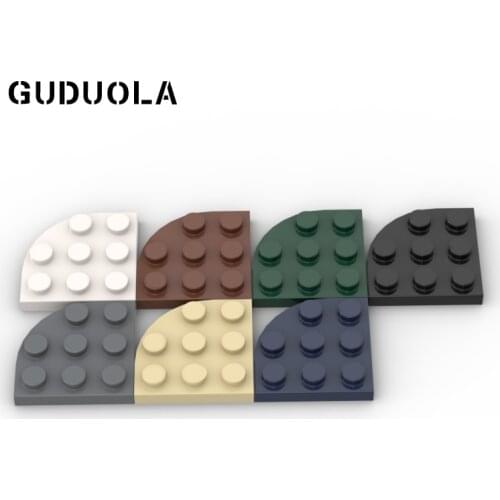 Guduola Special Brick Plate 3x3 Round Corner (30357) MOC Building Block Children Toys 20pcs/LOT