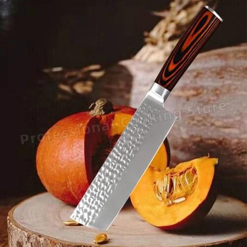 Forged stainless steel meat cleaver chefs knife kitchen slicing knife household kitchen knife kitchen cooking knife