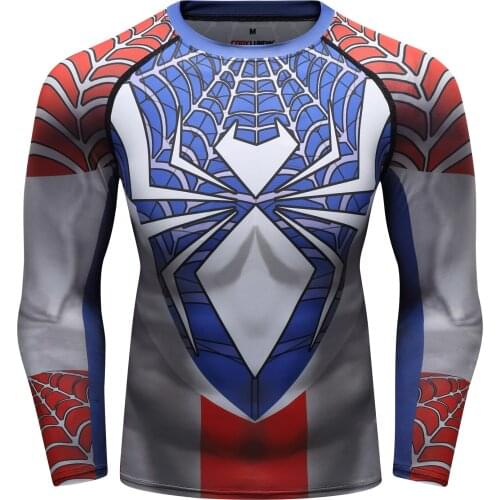 Hot Sale Shirt Men T-shirt Long Sleeve Compression Tee Gym T-shirt Fitness Sport Rashguard Men