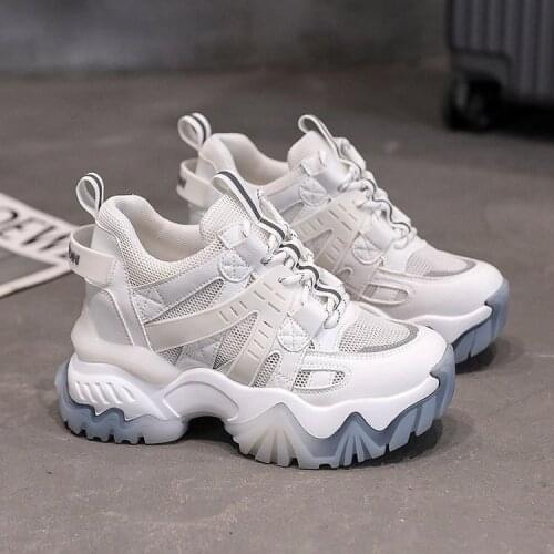 2021 NEW Chunky Sneakers Women Shoes Breathable Sport Dad Shoes Woman Casual Thick Bottom Ladies Platform Sneaker