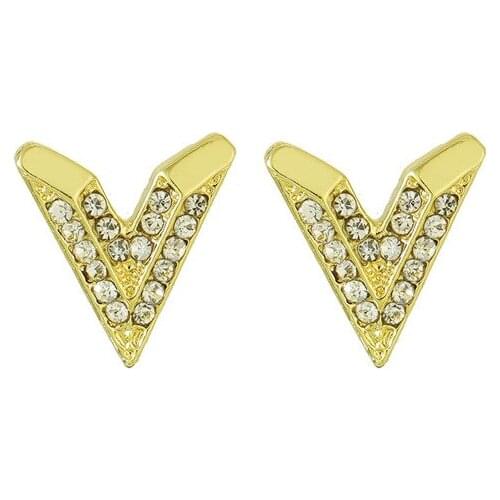 New Earrings, Fashion Jewelry, V-shaped Earrings, Womens Indifference, Simple Statement, Earrings, Fashion Temperament, Earring