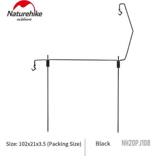 Naturehike Portable Camping Lamp Hanging Rack Tent Bracket Storage Iron Rack Outdoor Travel Lighting Triangle Rack Eequipment