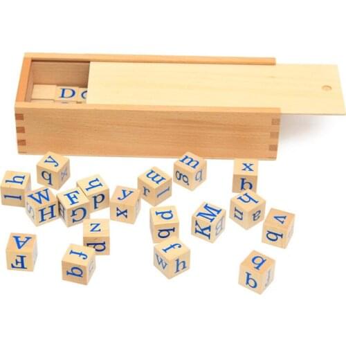 Montessori Early Childhood Education Educational Toys Wooden Chinese Pinyin / English Letters Understanding Childrens Early Lea