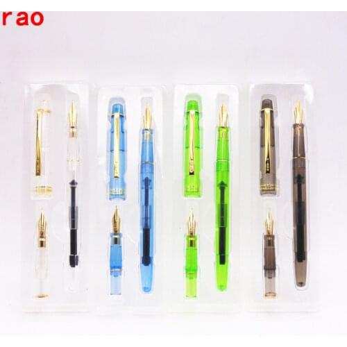 Luxury 10 colors packaging 358 office Student school Stationery Two Nib tip Fountain Pen Packs Send your friends and loved ones