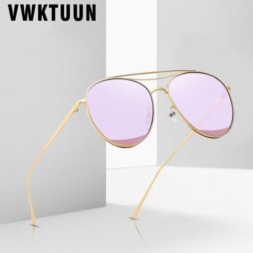 VWKTUUN Pilot Sunglasses Women Men Ocean Lens Oversized Sunglass Twin Beams Driving Driver UV400 Shades Outdoor UV400 Eyewear