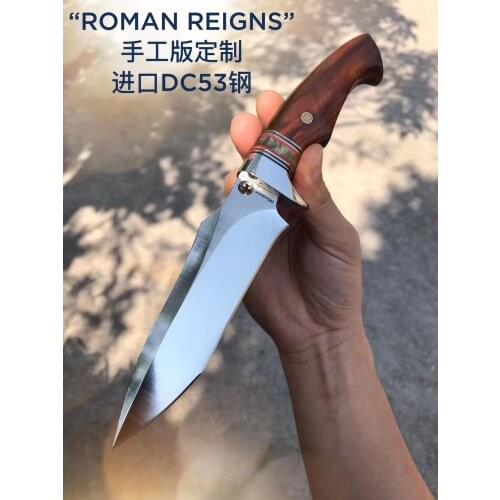 DC53 Steel Survival Knife Full Tang Fixed Blade Knife Outdoor Equipment Tools G10 Camping Bushcraft Knives with Sheath