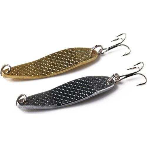 ThunderShower 10pcs Metal VIB Spinners Fishing Tackle Lures 6.7cm 16.5g Bass Hook Fishing Tackle Spoon Metal VIB Lure