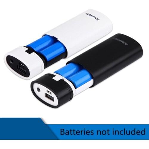 Universal two 18650 Battery box Portable DIY USB Mobile Power Bank Charger Pack Box Battery Case Power Bank Kit Storage Case